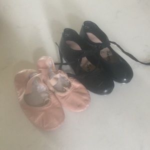 Ballet and tap shoes